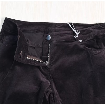 Женские хлопковые брюки средней и низкой посадки