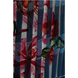 Jersey plisado estampado