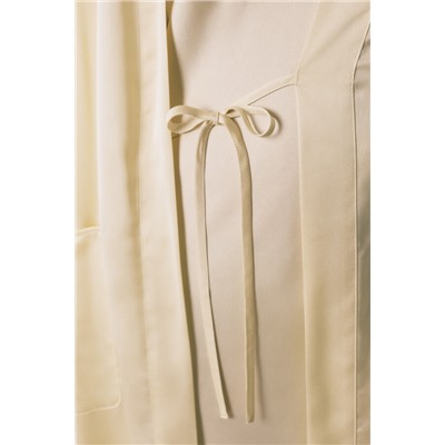 Bata corta satén amarilla