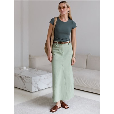 Юбка из денима с эластаном