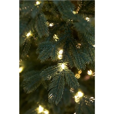 Ель искусственная литая с лампочками Тикко 1,25 м