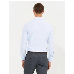 Açık Mavi Slim Fit Uzun Kollu Gömlek