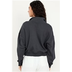 SoComfy Oversized Logo Half-Zip Sweatshirt