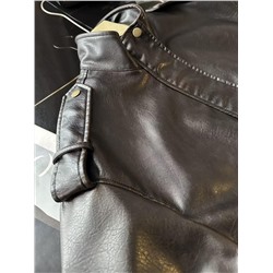 Женская укороченная куртка из искусственной кожи в ретро стиле ЗАР*А