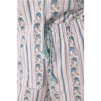 Pijama camisero Capri 100% algodón rayas