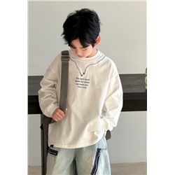 Хлопковый лонгслив для мальчиков