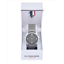 MENS SILVER MESH STRAP WATCH