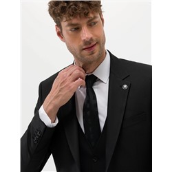 Yelekli Siyah Takım Elbise