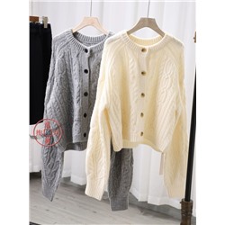 Теплый шерстяной кардиган  КО*С