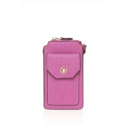 Kadın Menekşe Telefon Çantası