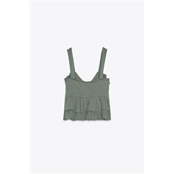 RUFFLED TOP WITH BOW