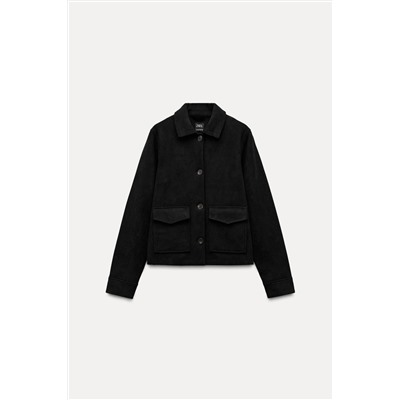 FAUX SUEDE JACKET
