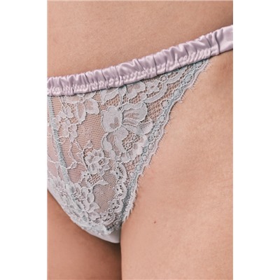 Braga brasileña encaje azul