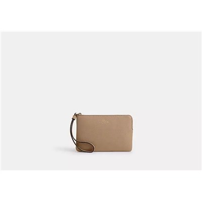 Corner Zip Wristlet In Signature Canvas With Stripe