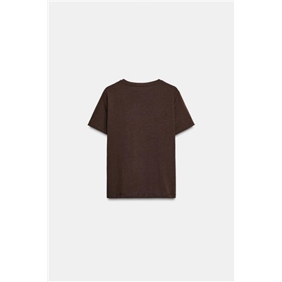 METALLIC SHORT SLEEVE T-SHIRT