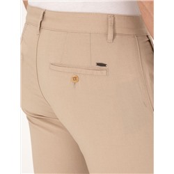 Bej Slim Fit Kanvas Pantolon