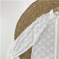 Женская рубашка с объемными вышитыми элементами   MANG*O