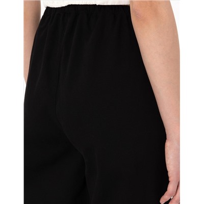 Siyah Yüksek Bel Loose Fit Pantolon