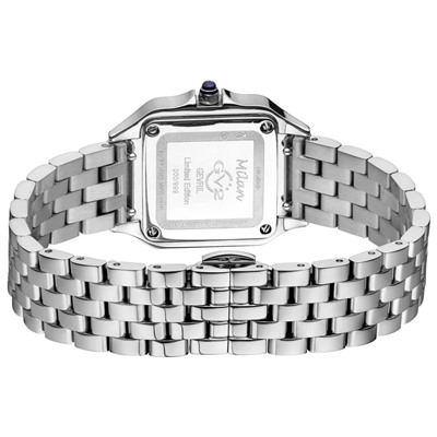 GV2 by Gevril  Milan Diamond Quartz White Women's Watch