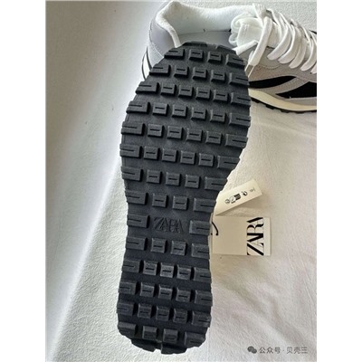 Мужские кожаные кроссовки  ЗАР*А