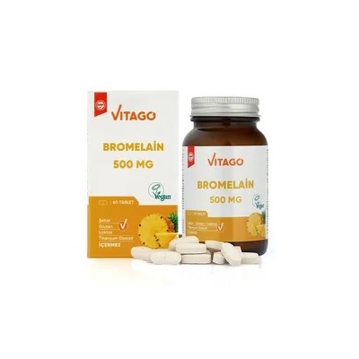 VITAGO Bromelain Бромелайн / 500 мг 60 таблеток