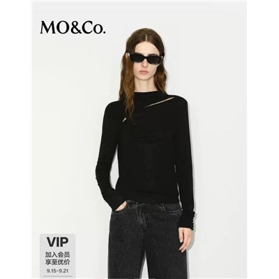 Легкая футболка с длинным рукавом из смеси МО*КО