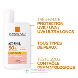 La Roche Posay Anthelios UVmune 400 - SPF50+ - Fluide Teinté 50ml