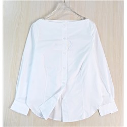 Узкая повседневная белая рубашка