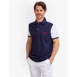 COLORBLOCK PIQUE POLO SHIRT WITH POCKET