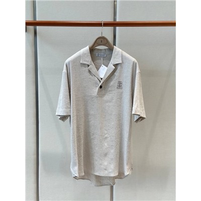 Мужская льняная футболка-поло  (5 цветов ) брунелл*о кучинелл*и