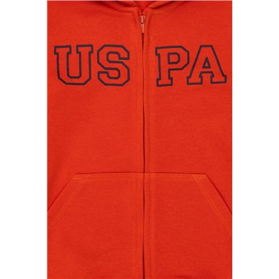 Çocuk Turuncu Kapüşonlu Sweatshirt