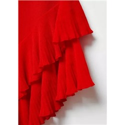 Vestido asimétrico volantes