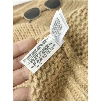 Женский пуловер крупной вязки  ЗАР*А