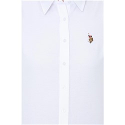 Kadın Beyaz Uzun Kollu Basic Gömlek