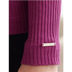 Джемпер из трикотажа в широкий рубчик