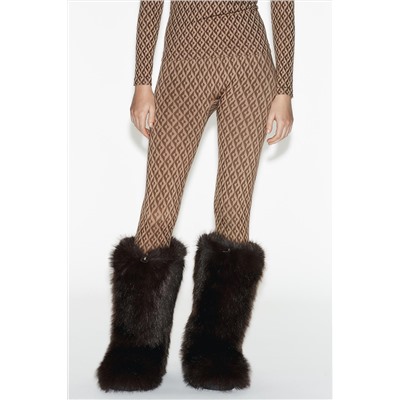 JACQUARD SEAMLESS THERMOLITE® CORE SKI COLLECTION THERMAL LEGGINGS