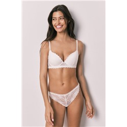 Sujetador push up encaje blanco GORGEOUS