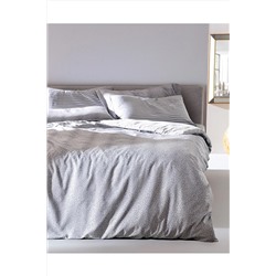 Madame Coco Auvergne King Size Jakarlı Saten Nevresim Takımı - Gri NTJS-100002-8682116837873