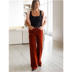 Брюки из эластичного микро-вельвета