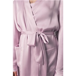 Bata midi satén lila