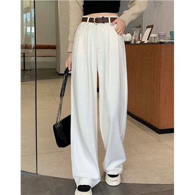 Женские свободные брюки из микровельвета АЙСИК*Л