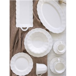 Салатник, 12 см, 0.3 л, белый, Elite