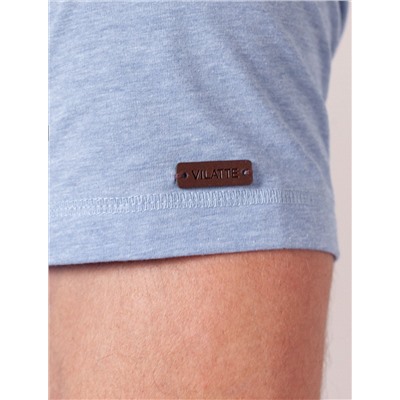 Футболка полуприлегающего кроя с принтом из премиального хлопка