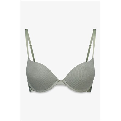 Sujetador push up GORGEOUS algodón kaki