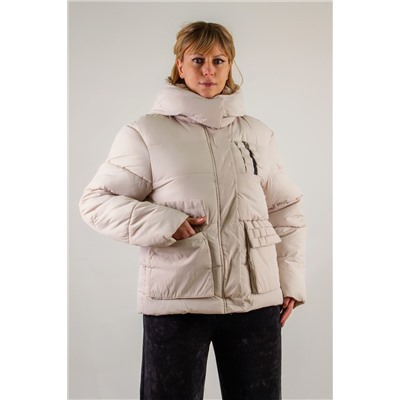 Демисезонная куртка с отделкой Квадраты арт.811