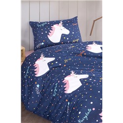 Ev & Ev Home Screen Nevresim Seti Tek Kişilik MagicUnicorn Laci Ep-029387