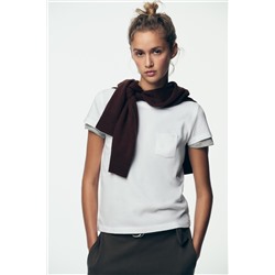 WASHED T-SHIRT WITH POCKET