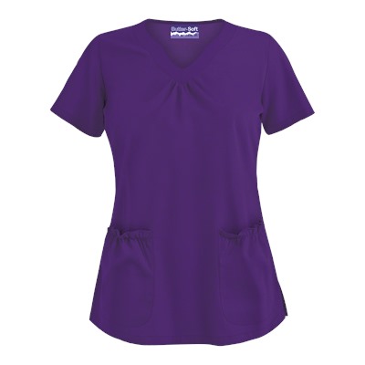 Butter-Soft Scrubs by UA™ Scallop Neck Top