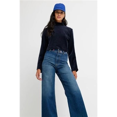 Pantalón vaquero tobillero pata ancha