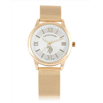 HIS AND HERS GOLD MESH STRAP WATCH SET